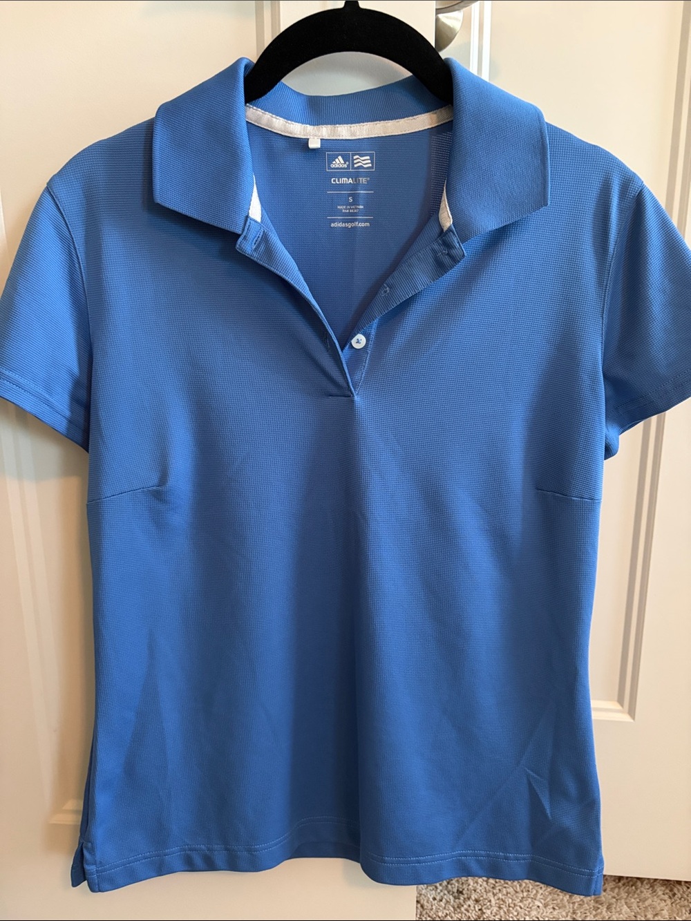 adidas Women's Light Blue Climalite Polo Shirt